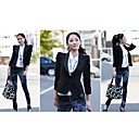 Padded Shoulder Vrouwen Slim met lange mouwen Blazer
