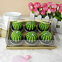 Lovely Cactus Shaped Candle Favor (Set of 6 Pieces)