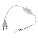EU Plug Narrow Connector for High Voltage LED Strip Lights (220V)