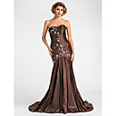 Trumpet/Mermaid Sweetheart Sweep/Brush Train Taffeta Mother of the Bride Dress