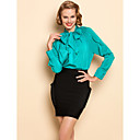 TS Chiffon Loose Bow Collar Blouse Shirt