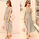 Mujer Algodón Vestido Maxi