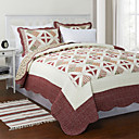 3PCS Hannah manta de retalhos de algodão Set Quilt Rainha