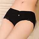 Women's Sexy Low Rise Lace Bamboo Fiber Panties(Waist:57-73cm,Hip:94cm)