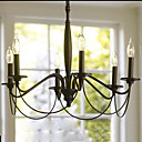 Candelabro Retro 60W com 6 luzes em recurso Vela