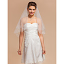 Four-tier Elbow Wedding Veil With Pencil Edge