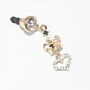 Crown 3.5 MM Zircon Anti-dust Earphone Jack for iPhone and iPad