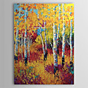 Pintados à mão de óleo Floresta Paisagem Pintura Amarelo 1303-LS0260