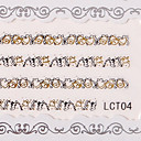 Nail Art 6pcs encaje transparente pegatinas de uñas No.2 Multi-Estilos