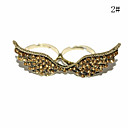 Bicyclic Zircon ailes d'ange Ring (couleurs assorties)