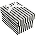 Bella Stripe Gift Box Con Nastro bowknot