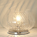 60W Modern Table Lamp with Transparent Bud-shaped Shade