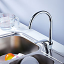 Chrome Single Handle Finished Solid Brass Kitchen Faucet