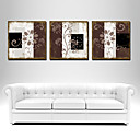 12"-24" Classic Flower Wall Clock in Canvas 3pcs