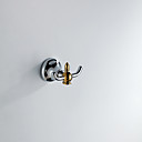 De style contemporain, fini chrome mural Crochets en alliage de zinc robe double