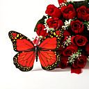 Joli papillon rouge en plastique