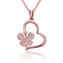 18K Gold Plated With Rhinestone Women's Necklace