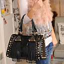 Las mujeres de la moda de remache borlas euroamericano Hobo