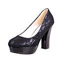Gorgeous Lace Chunky Heel Pumps Party / Evening Shoes (More Colors)