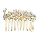 Phoenix aleación con imitación perlas / Rhinestone del pelo de las mujeres Combs