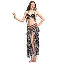 Dancewear Polyester/Spandex With Coins Performance Dance Top And Skirt for Ladies More Colors