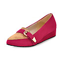 Hermosas Suede Wedge Heel Plataformas Fiesta / noche zapatos (más colores)