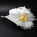 Moda raso / lega Con Fiore / piuma matrimonio / Festeggiare / luna di miele cappello