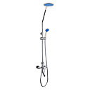 Chrome mural contemporain Centerset robinets en laiton de style douche