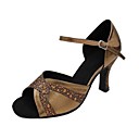 Correa personalizada del tobillo Satén Latina / Zapatos de mujer de la danza de salón de baile con hebilla