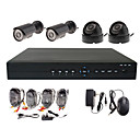 D1 4CH H.264 DVR stand-alone con 2 impermeabile esterno e 2 interni Sony CCD