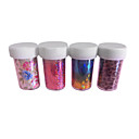 4pcs a laser folha de adesivos de unhas decorações estrelados no.3 (150x6x0.1cm)