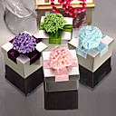 Sweet Cuboid Metal Favor Tin With Flowers - Set of 6 (More Colors)