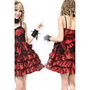 Sleeveless Short Shiny Satin Gothic Party Aristocrat Lolita Dress with Bow