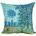 País Azul Floresta Suede fronha decorativa