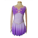 Dumb Light Spandex Elasticated Ｎet  Figure Skating Clothing Purple