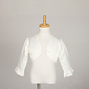 Flower Girl Jacke mit Strass Satin Abend / Wedding Wraps