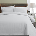 2PCS Castro Mini Circle Woven Ivory Twin Duvet Cover Set