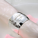 Personnalisé rond Argent Haute Qualité Rond de Serviette plaqué