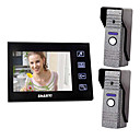 7" LCD Color Video Door Phone,with SD Card Picture Record,Taking Photo (2 Camera To 1 Monitor)