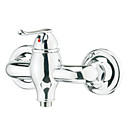 Wall Mount Centerset Contemporary Style Chrome Finish Messing Tub Armaturen