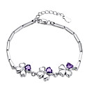Elegantes Silber und Kristall Damen-Armband