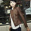 Women's Mock Neck Slim Jacket with Zip Detail