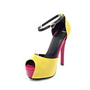 Leatherette / Net Stiletto Heel Peep Toe With Buckle Party / Evening Shoes (More Colors)