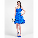 A-line Sweetheart Short/Mini Taffeta  Bridesmaid Dress