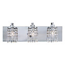 180W Light Wall moderne avec 3 lumières en cristal et perles Pendentifs