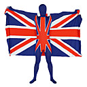 The Union Jack Pattern Lycra Zentai with Flag