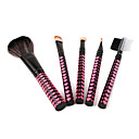 5PCS Black-red Heart Pattern Brush Set