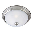 120W Transitional Ceiling Light with 3 Lights and Etched Glass Shade