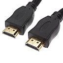 Gold Plated 1080p HDMI V1.3 Cable for Xbox 360 and PS3 (1.8m, Black)