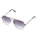 Unissex cinza lente cinza Quadro Sunglasses piloto